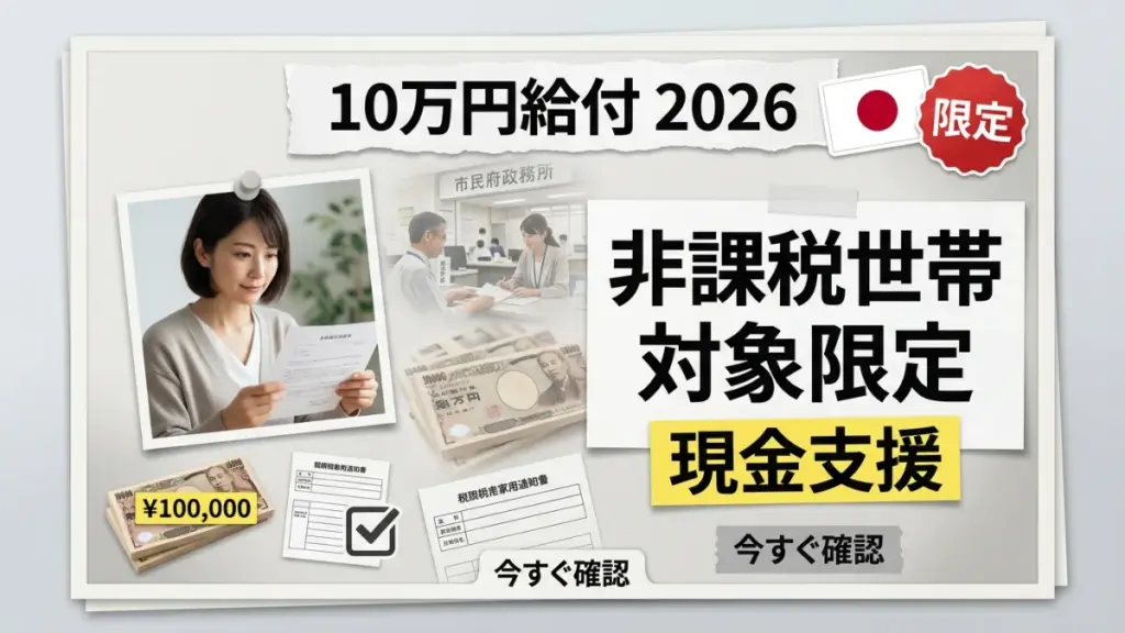 2026年の日本の10万円政府給付金