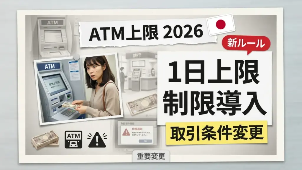 2026年の日本のATM出金限度額