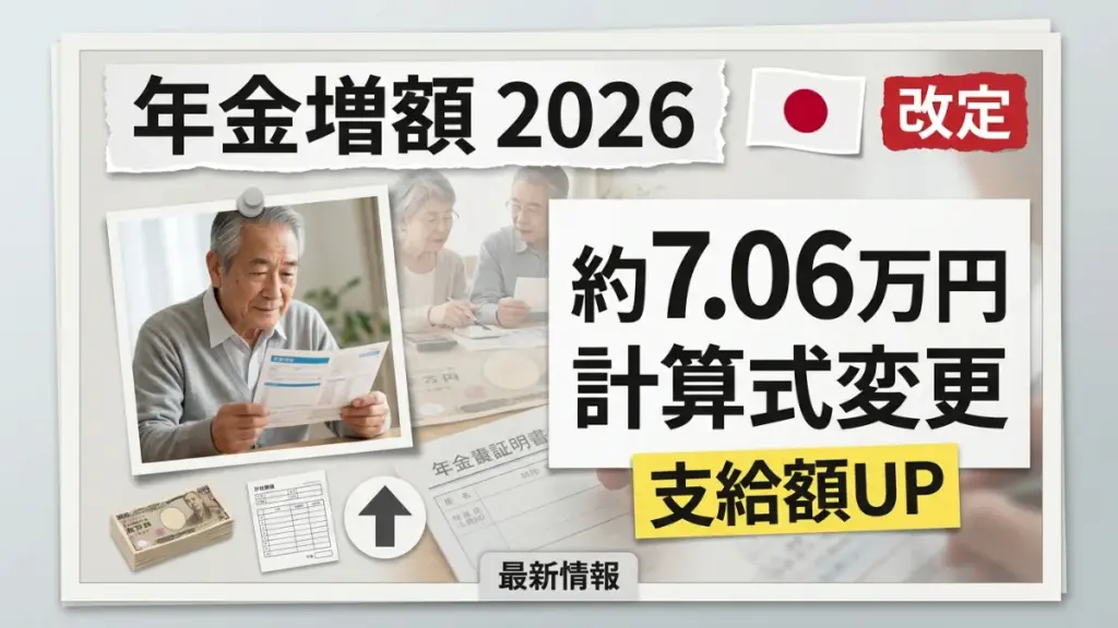 2026年の日本の年金増額
