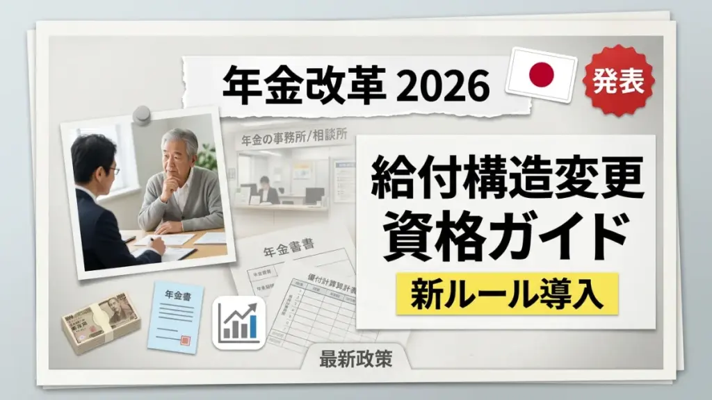 2026年の日本の年金改革