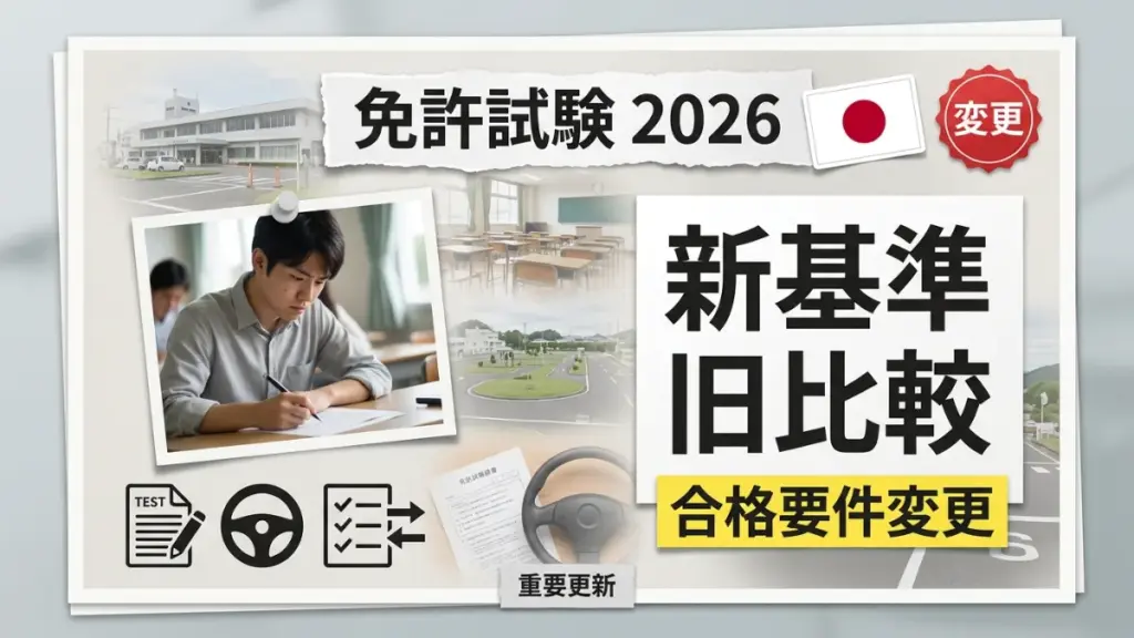 2026年の日本の運転免許ルール変更