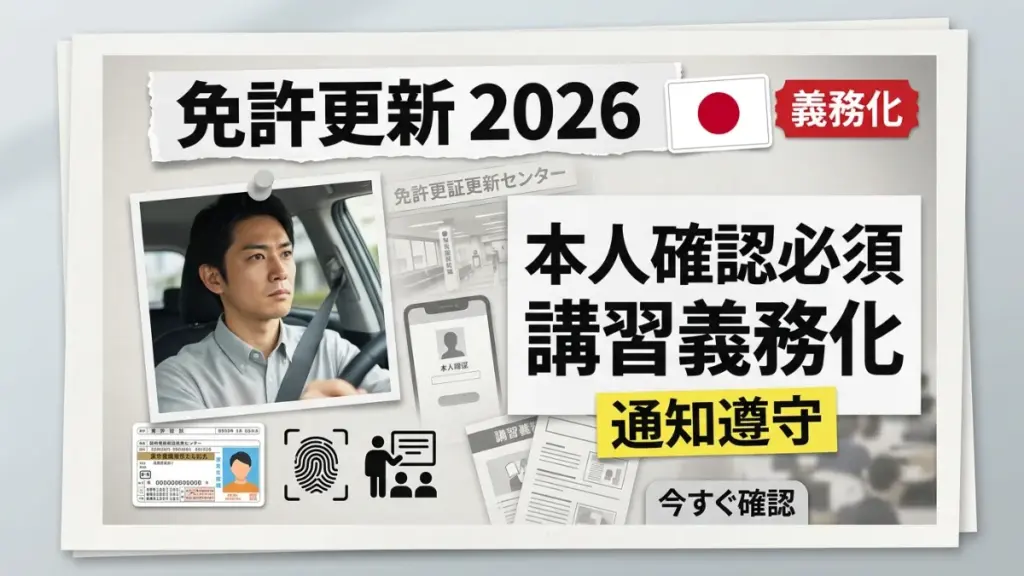 2026年の日本の運転免許更新