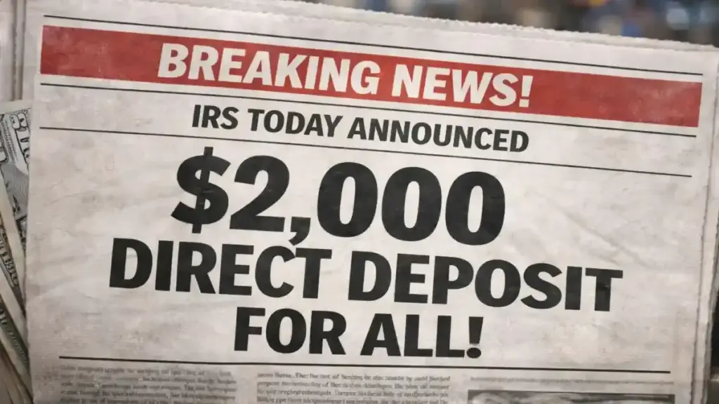 IRS Announces $2,000 Direct Deposit