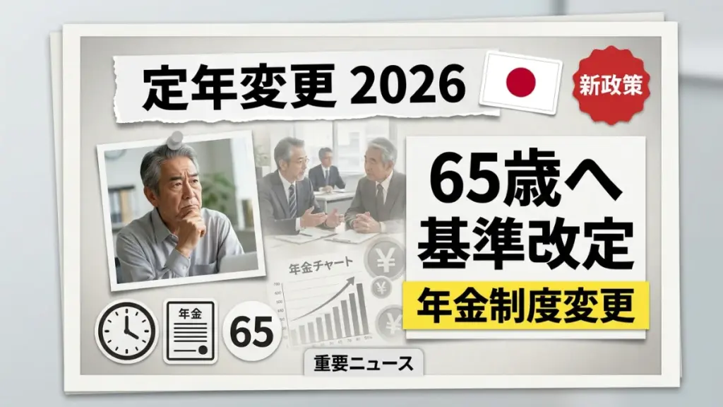 日本の定年年齢変更における政策転換
