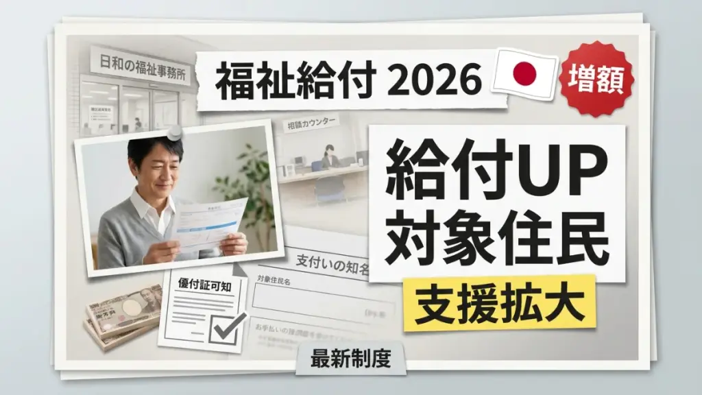 日本の新しい福祉給付アップデート