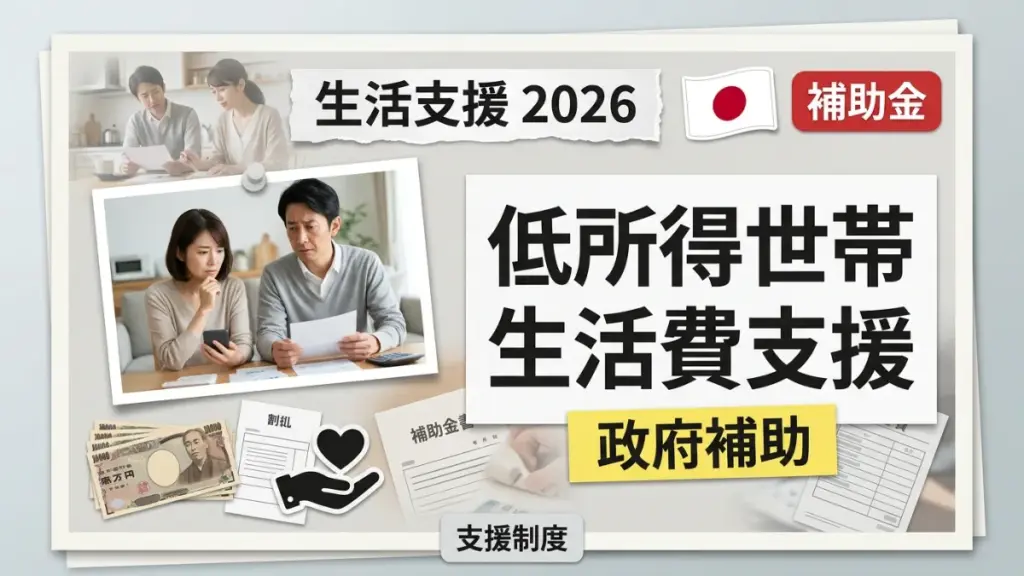 日本の生活支援補助金