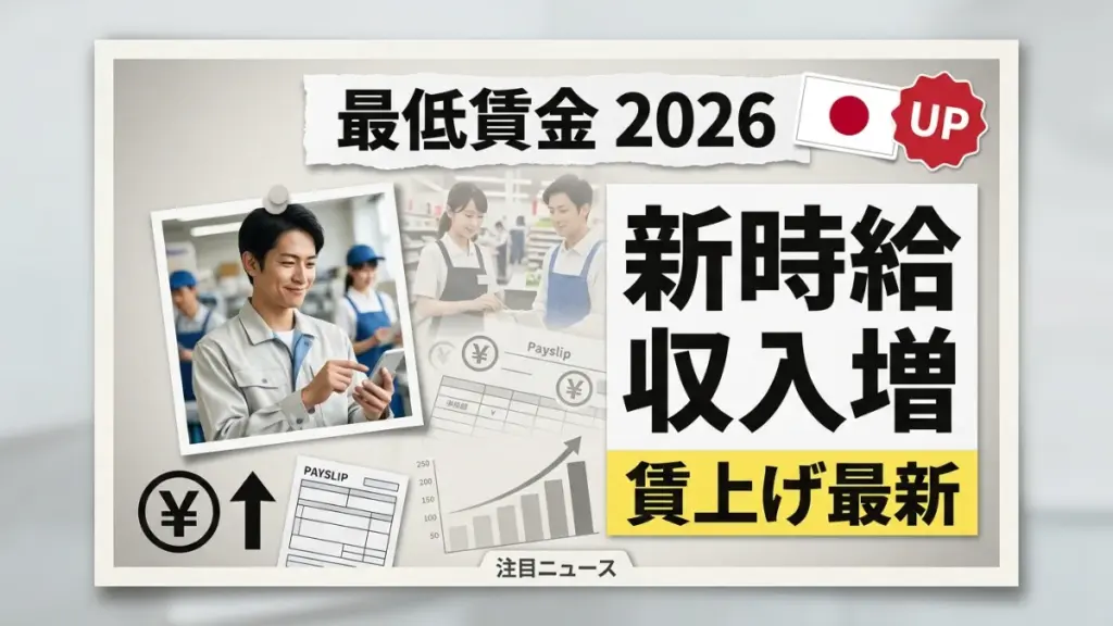 2026年の日本の最低賃金引き上げ