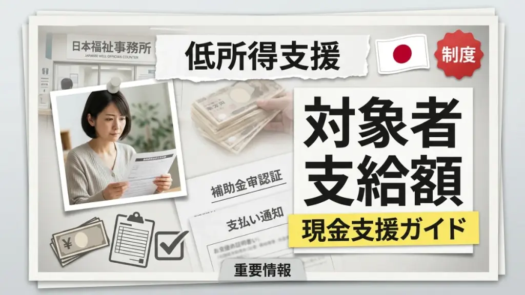 日本の低所得者支援制度