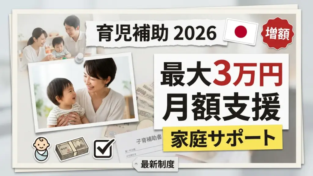 日本の育児補助金増額